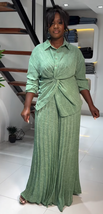 Green Two Piece Pants